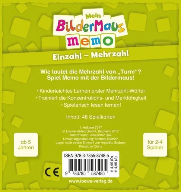 Mein Bildermaus-Memo - Einzahl - Mehrzahl - Image 2